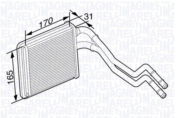 MAGNETI MARELLI Lämmityslaitteen kenno 350218356000